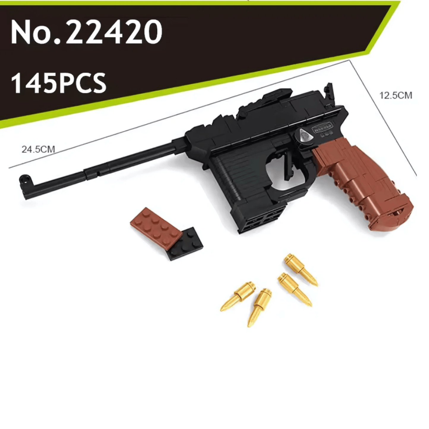 Mauser C96 (Long Barrel) | 145 PCS