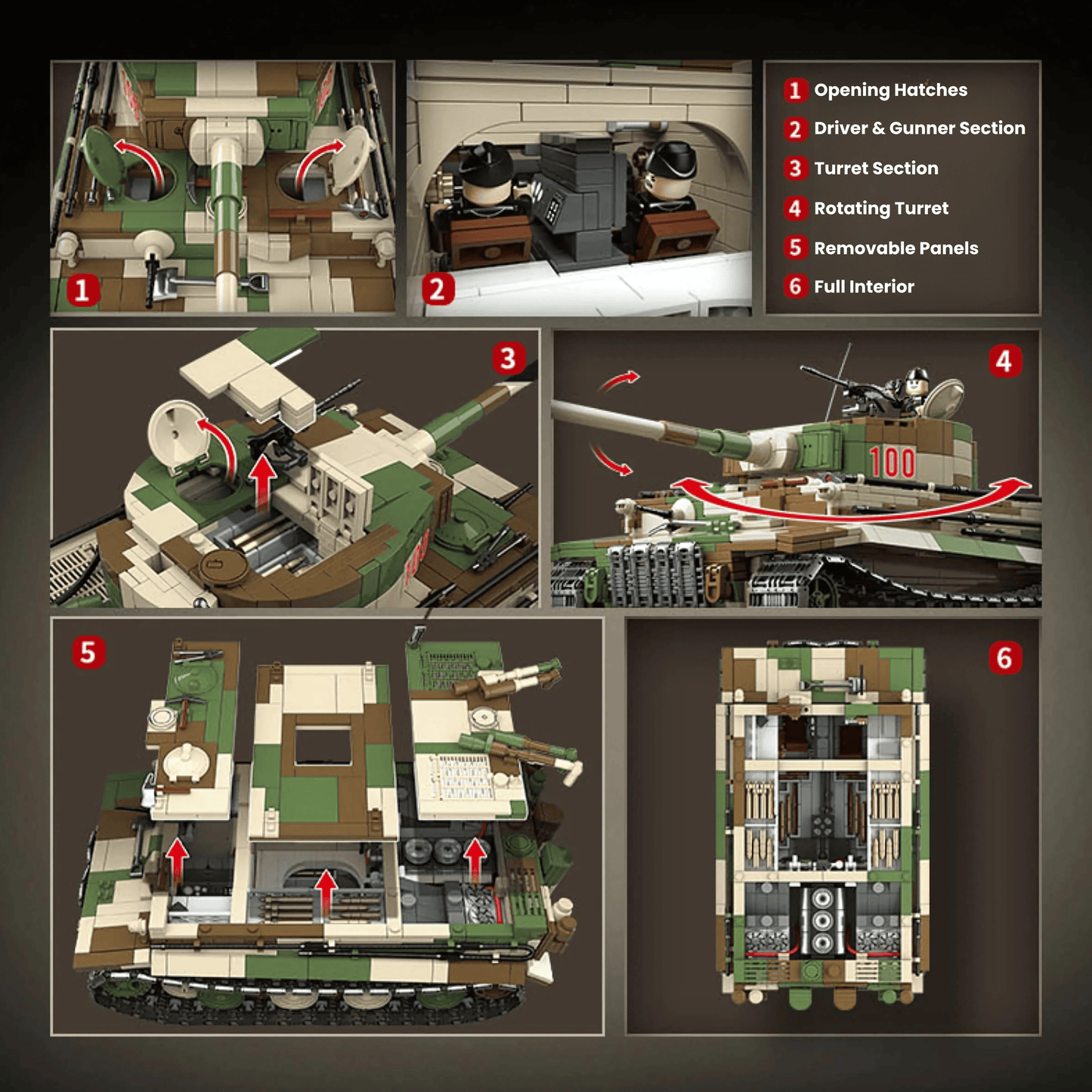 Tiger 1 (Camo) | 2276 PCS