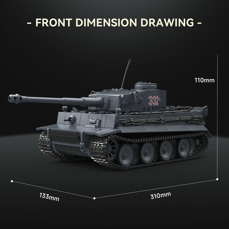Tiger I Early No.332 | 1630 PCS
