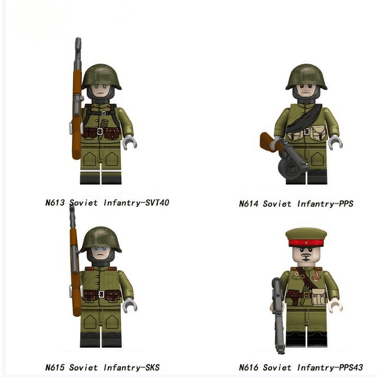 BrickBattalion | WW2 Soviet Infantry Green