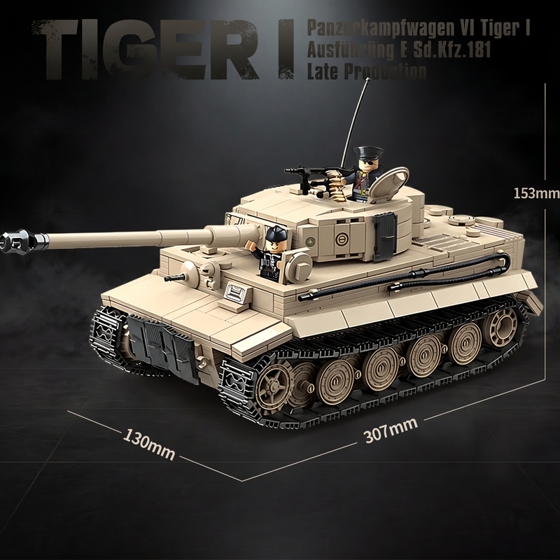 Tiger 1 (Tan) | 1361PCS – BrickWarII