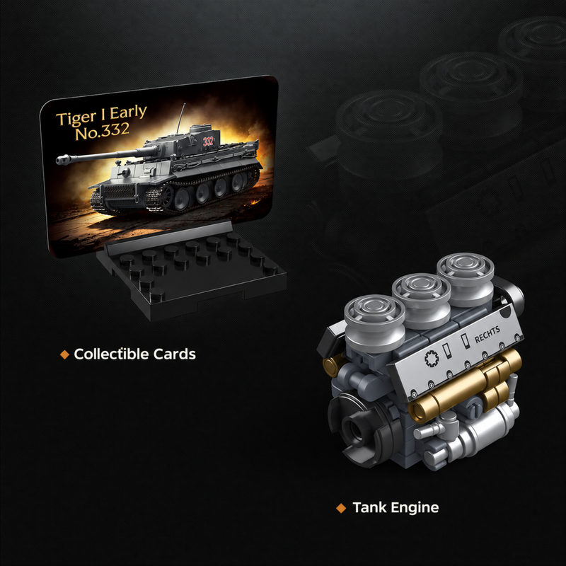 Tiger I Early No.332 | 1630 PCS