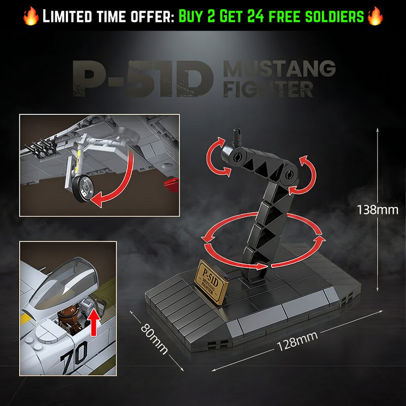 P-51 Mustang | 580 PCS
