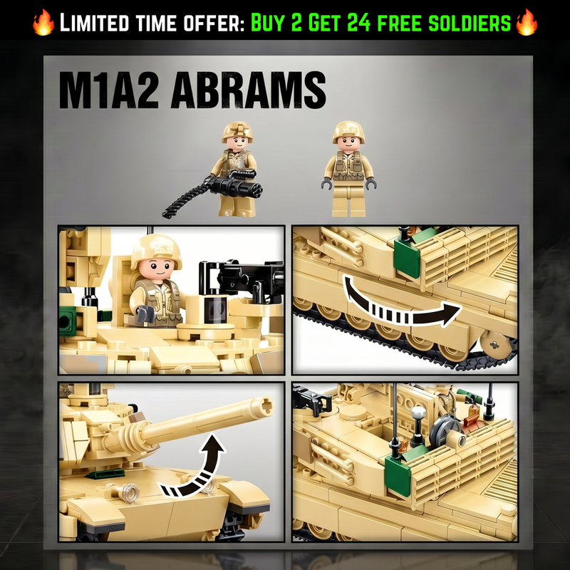 🎁 m1a2 abrams | 781 PCS (100% off)