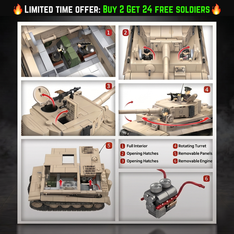 Tiger 1 (Tan) | 1361PCS