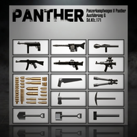 Panther Tank (Grey) | 1180 PCS