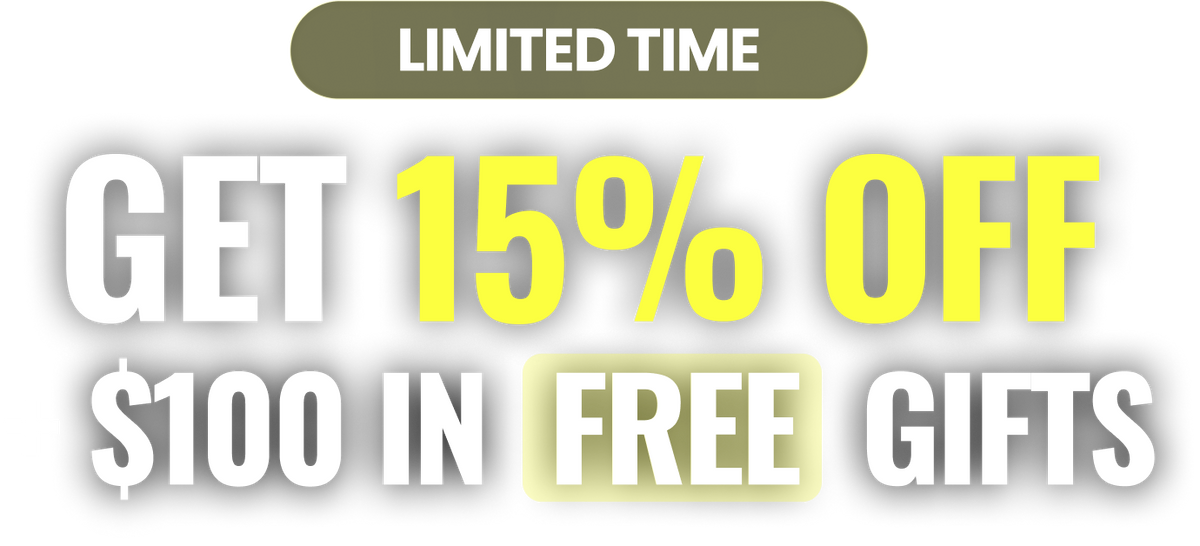 Get 15% off plus $100 in free gifts — V-J Day sale