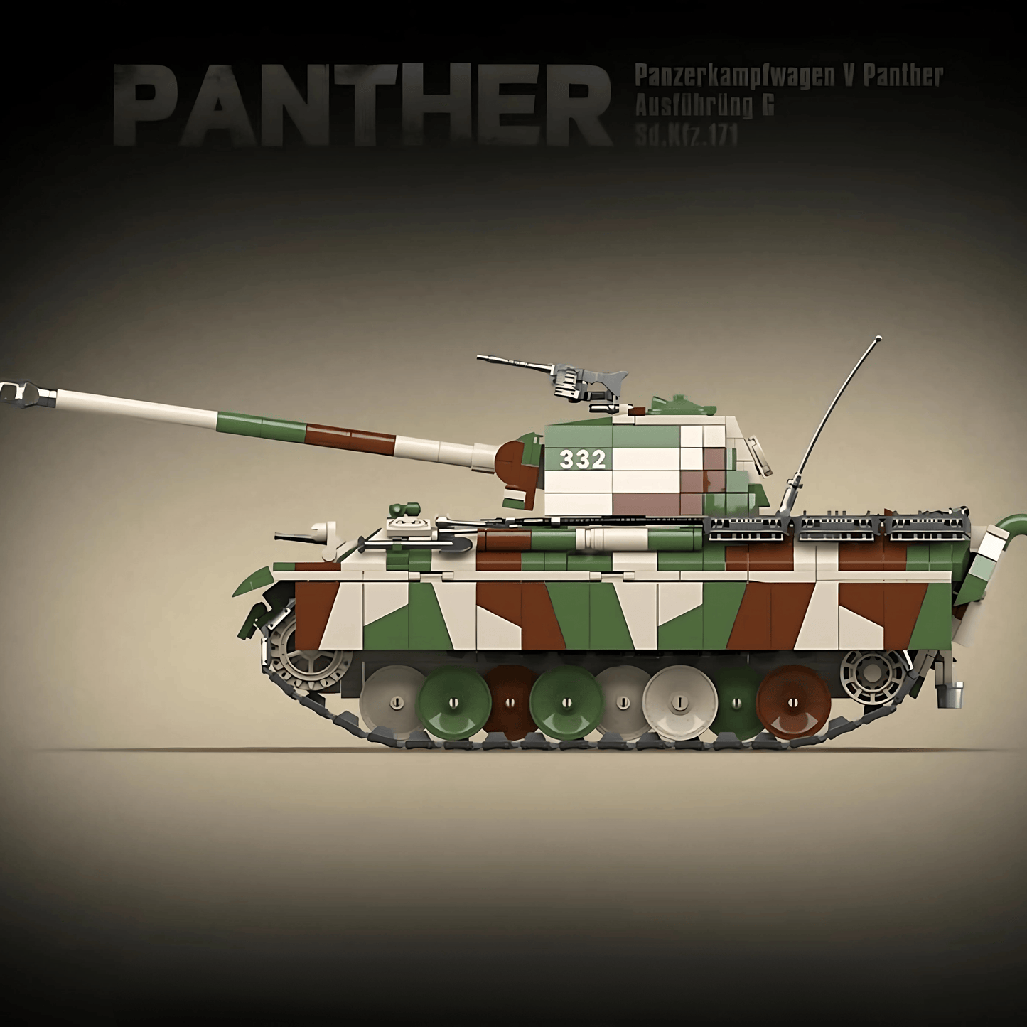 Panther Tank (Camo) | 2136 PCS