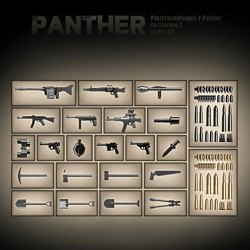 Panther Tank (Camo) | 2136 PCS