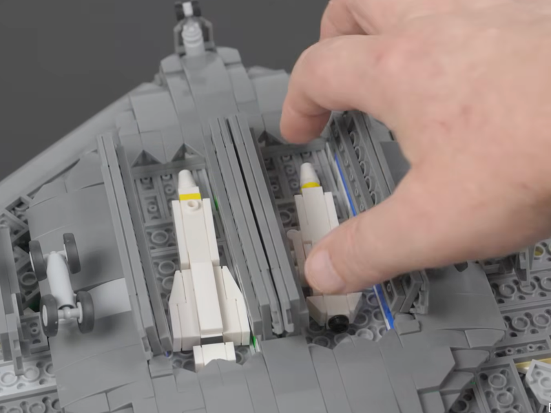 B-2 Spirit brick set, twin weapons bays and blended intakes close-up