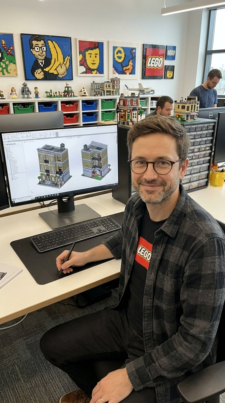 James Manning at his design desk