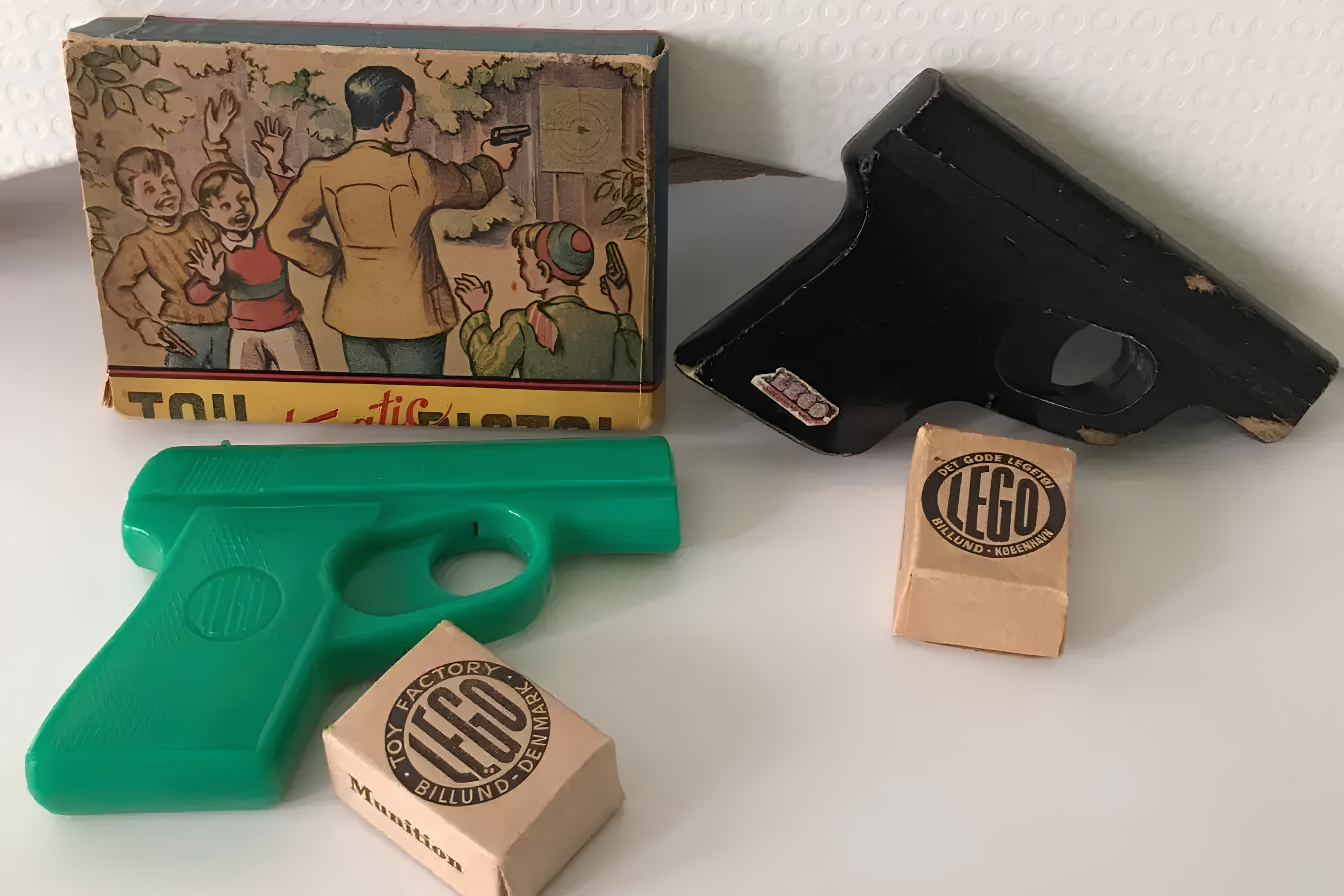 LEGO's early wooden and plastic toy guns