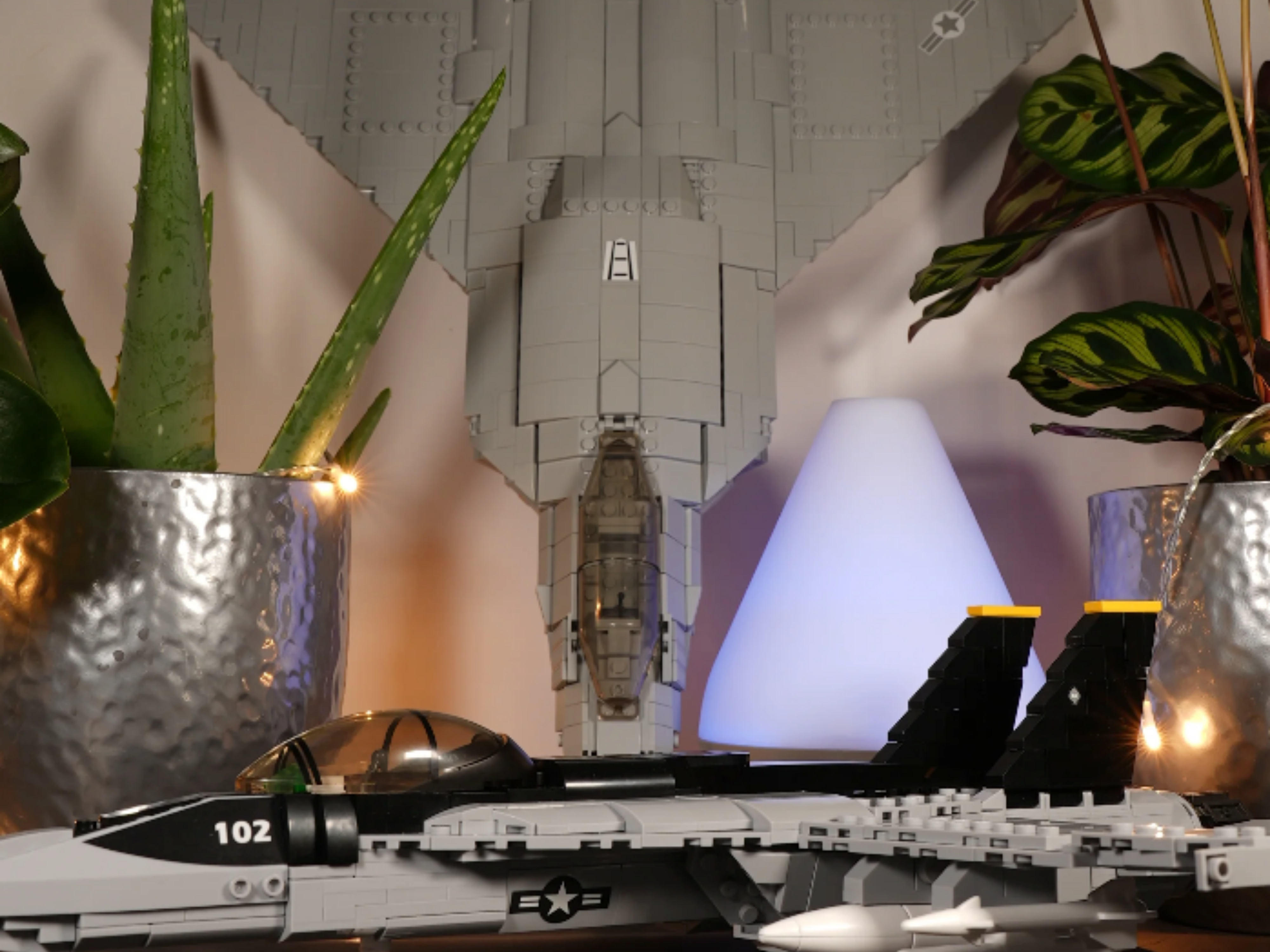 A BrickWar II set displayed at home